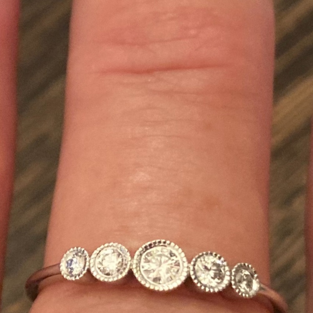 Diamond anniversary ring